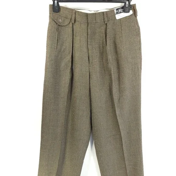 Vtg Polo Ralph Lauren Pants Men's 31x36 Wool Multicolor Stewart Sport Trousers - Picture 1 of 12